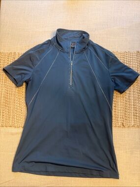 ANKY Equestrian Mineral Blue 1/4 Zip with Bling